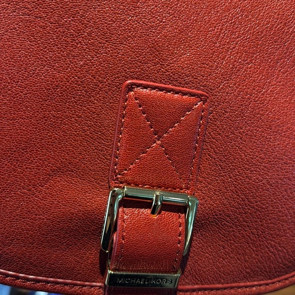 Michael Kors Cherry Red Leather Crossbody Bag. 10x8 in. Like New! - Picture 16 of 16